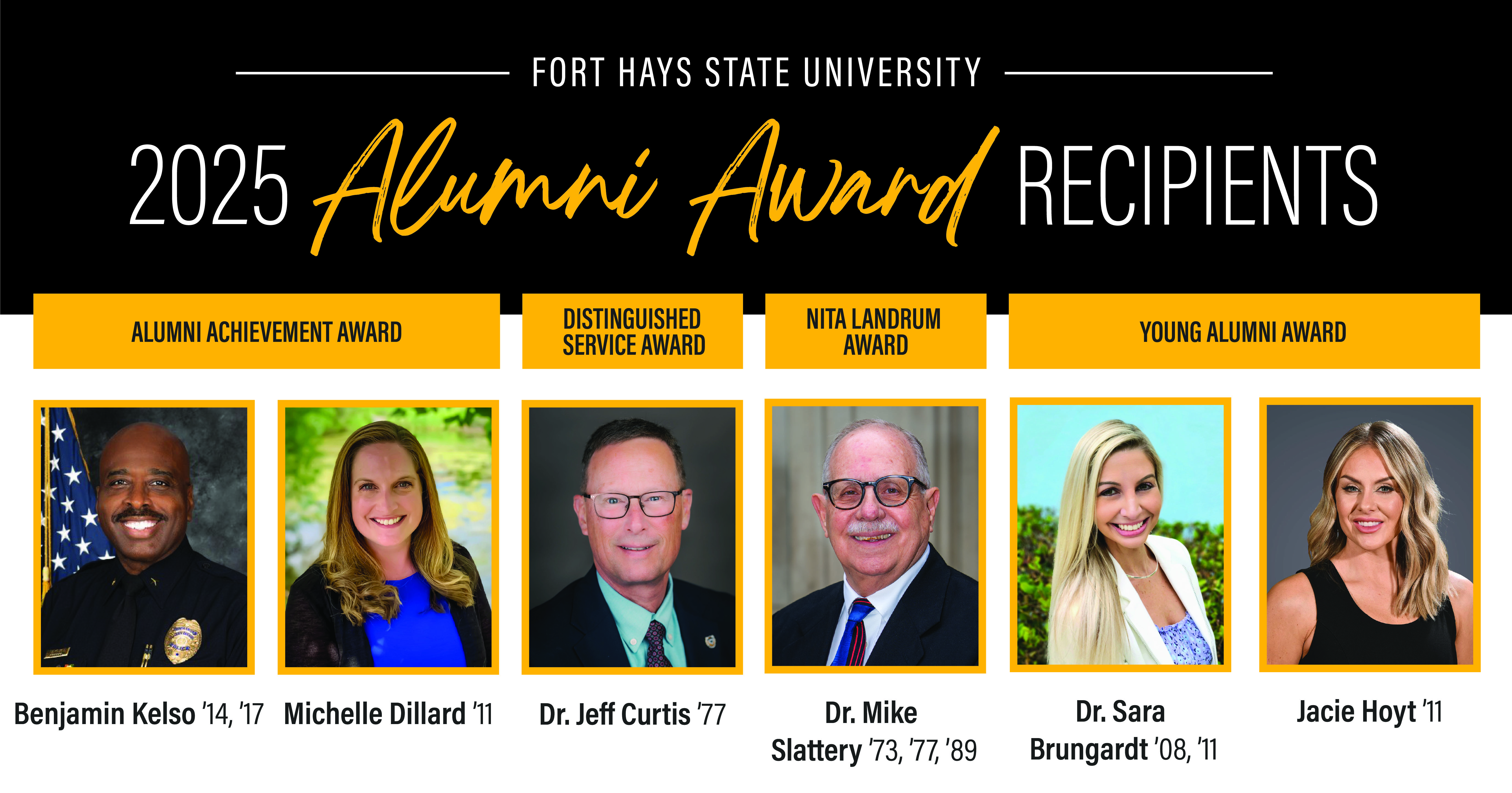 FHSU reveals 2025 slate of Alumni Award recipients - FHSU Alumni